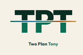 Two Plan Tony logo on a sample branded cover